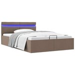 vidaXL Cadre de lit à rangement hydraulique sans matelas 140x200 cm