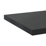 vidaXL Étagères murales 2 Pièces 100x40x3 cm noir acier inoxydable