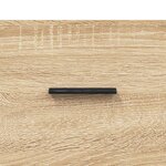 vidaXL Buffet haut Chêne sonoma 69 5x34x180 cm Bois d'ingénierie