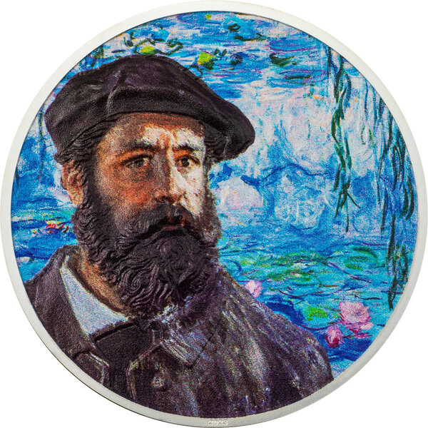 Monnaie CLAUDE MONET Masters of Art 2 Oz Argent 10$ Cook Islands 2023