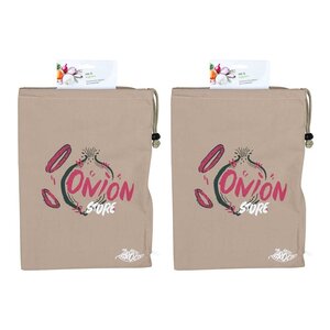2 sacs à oignons 27 x 38 cm