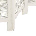 vidaXL Cloison de séparation 4 panneaux blanc bois de paulownia massif