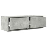 vidaXL Meuble TV gris béton 80x31x25 5 cm bois d'ingénierie