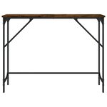 vidaXL Table console chêne fumé 100x32x75 cm bois d'ingénierie