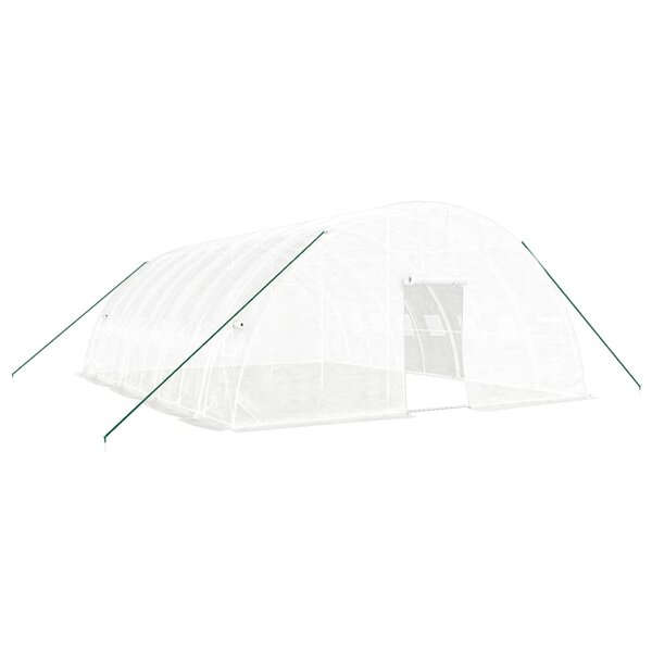 vidaXL Serre avec cadre en acier blanc 48 m² 8x6x2 85 m