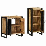vidaXL Ensemble de mobilier de salle de bain 2 Pièces