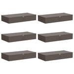 vidaXL Boîte de rangement 6 pc Tissu intissé 90 x 48 x 15 cm 64 8 L