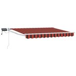 vidaXL Store rétractable manuel avec LEDs 3 x 2 5 m