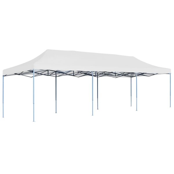 vidaXL Tente de réception pliable 3x9 m Blanc