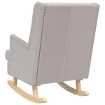 vidaXL Chaise à bascule Gris clair 62 x 80 x 85 cm Bouclé
