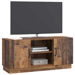 vidaXL Meuble TV 102 x 34 5 x 47 cm Bois ancien Bois d'ingénierie