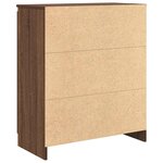 vidaXL Buffet avec tiroirs chêne brun 71x35x84 cm bois d'ingénierie