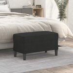 vidaXL Banc Noir 70x35x41 cm Tissu