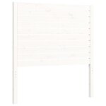 vidaXL Cadre de lit sans matelas blanc bois massif