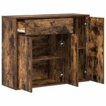 vidaXL Buffet Chêne fumé 88x30x70 cm Bois d'ingénierie