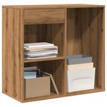 vidaXL Armoire cosmétique chêne artisanal 80x40x75cm Bois d'ingénierie