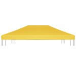 vidaXL Toile de toit de belvédère 270 g/m² 4x3 m Jaune
