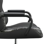 vidaXL Chaise de jeu Noir et camouflage Similicuir