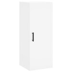 vidaXL Buffet haut Blanc 34 5x34x180 cm Bois d'ingénierie