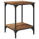 vidaXL Table basse Bois Ancien 40 x 40 x 55 cm Bois d'ingénierie