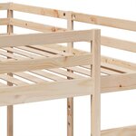 vidaXL Lit superposé triple 200x200/80x200 cm bois de pin massif