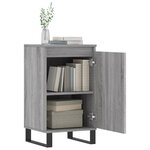 vidaXL Buffet sonoma gris 40x35x70 cm bois d'ingénierie