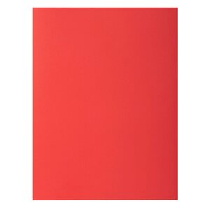 Paquet De 50 Chemises 2 Rabats Rock''s 210 - 24x32cm - Rouge - X 5 - Exacompta