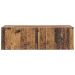 vidaXL Meuble TV mural 98 x 41 x 30 cm Bois ancien Bois d'ingénierie