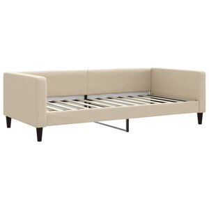 vidaXL Lit de repos crème 100x200 cm tissu