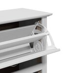 VidaXL Étagère à chaussures BODO blanc 80x35x118 cm