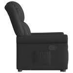 vidaXL Fauteuil inclinable noir brillant similicuir