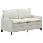 vidaXL Canapé Crème 156 x 81 x 87 5 cm Velours