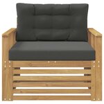vidaXL Canapé d’extérieur Polyester Blanc