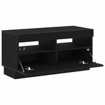 vidaXL Meuble TV Noir 80 x 35 x 40 cm Bois d'ingénierie