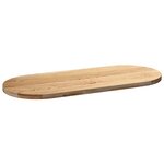 vidaXL Dessus de table 140x60x4 cm bois de chêne massif ovale