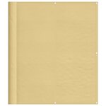 vidaXL Écran de balcon sable 120x300 cm 100  polyester oxford