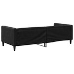 vidaXL Lit de repos sans matelas noir 90x200 cm tissu