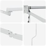 vidaXL Cadre de store rétractable électrique Blanc 4 x 2 m Aluminium
