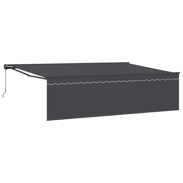 vidaXL Auvent Rétractable Anthracite 500 × 300 cm