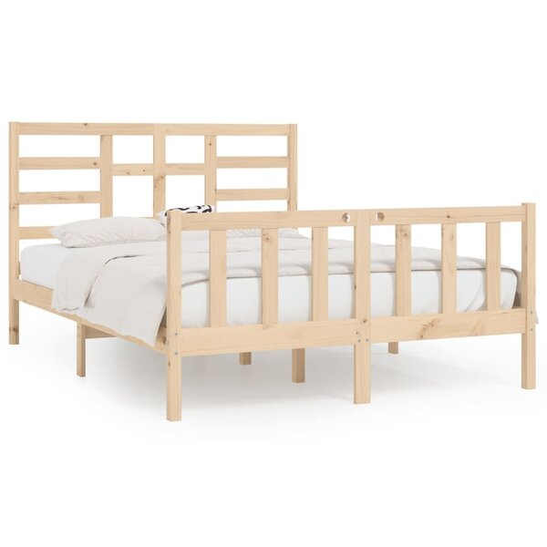 vidaXL Cadre de lit sans matelas 160x200 cm bois massif de pin