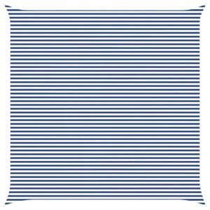 vidaXL Voile d'ombre Bleu et Blanc 7 x 7 m 100   polyester Oxford