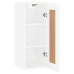 vidaXL Armoire murale blanc 34 5x34x90 cm bois d'ingénierie