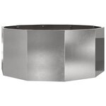 vidaXL Jardinière Argent 120 x 120 x 50 cm Acier inoxydable