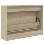 vidaXL Armoire à chaussures chêne sonoma 80x21x57 cm bois d'ingénierie