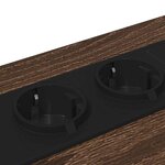 vidaXL Cabinet de chevet 2 Pièces Chêne marron 42 x 41 x 56 cm