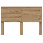vidaXL Tête de lit Chêne artisanal 140 cm Bois d'ingénierie