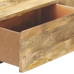 vidaXL Table console 100x35x76 cm Bois de manguier massif