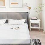 vidaXL Protège-matelas blanc 120x200 cm imperméable