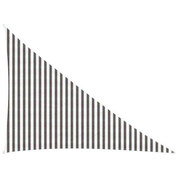 vidaXL Voile d'ombre 3 x 4 x 5 m HDPE Triangulaire Gris clair et blanc