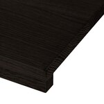 vidaXL Marches d'escalier 2 Pièces marron foncé 90x30x2 cm chêne massif